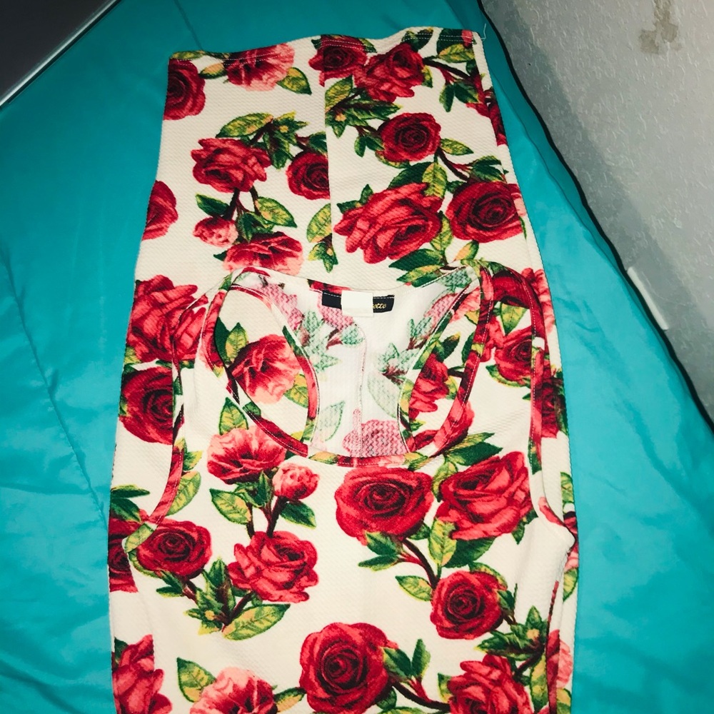 Nice rose fitted dress